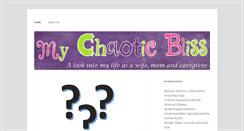 Desktop Screenshot of mychaoticbliss.com